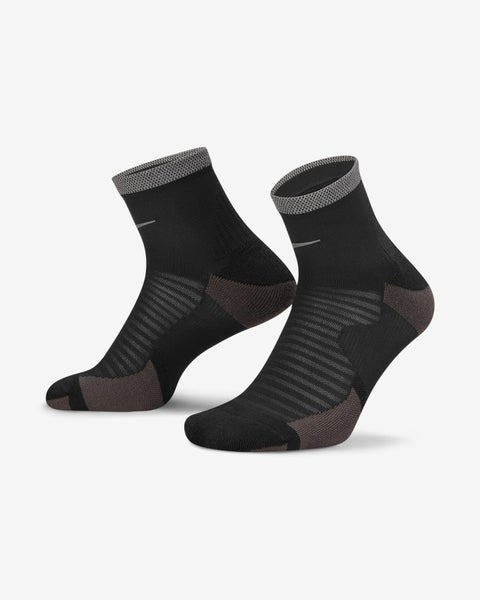 Nike Dri-FIT Spark Ankle Socks Men's 6-7.5 Black Cushioned Activewear DSGL278
