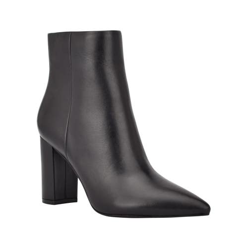 Marc Fisher Glorena Boots Women's US 8 Black Leather Pointed Toe Booties RHS7813