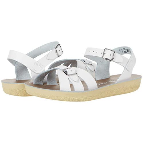 Salt Water Sandal by Hoy Shoes Boardwalk Sandals Women's 6 White Strappy VER1621
