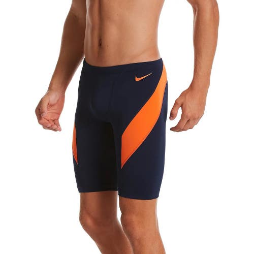 Nike Vex Jammer Shorts Men's 20 Orange Colorblock HydraStrong Swimwear DSGL274