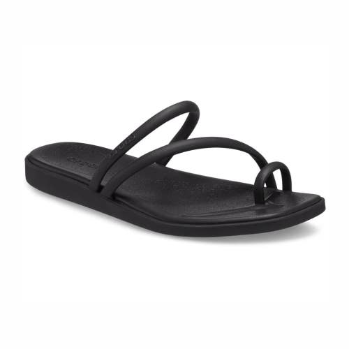 Crocs Miami 209862-001 Sandals Women's US 5 Black Toe Loop Slip-On Thong KFC701