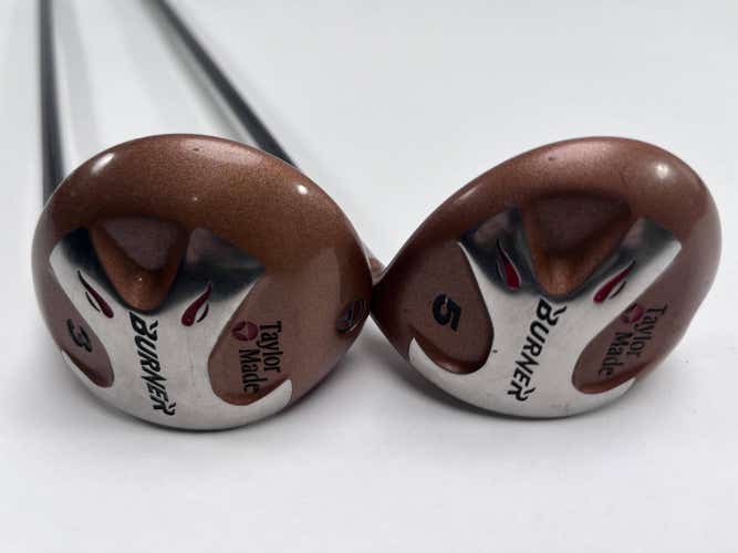 TaylorMade Burner 1994 3 & 5 Fairway Set 15* 18* Bubble R-80 Plus Regular RH