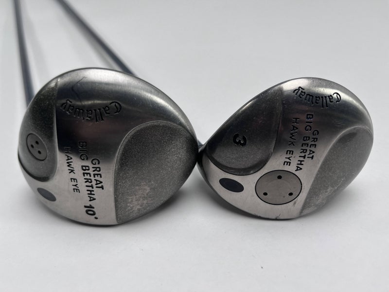 Callaway Hawkeye Driver & 3 Fairway Wood Set 10* 15* Hawk Eye UL Regular RH