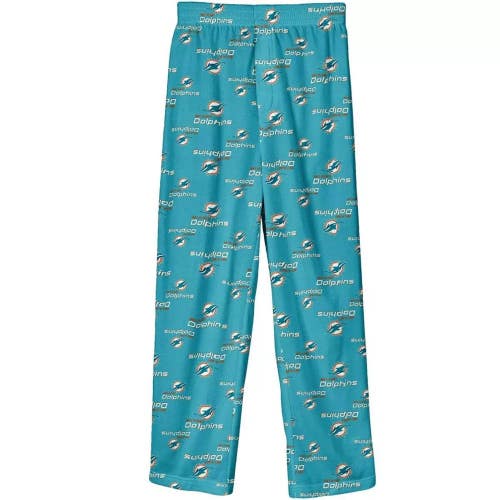 Outerstuff Pajama Pants Kids XL Aqua Miami Dolphins Team Elastic Waist DSGL111