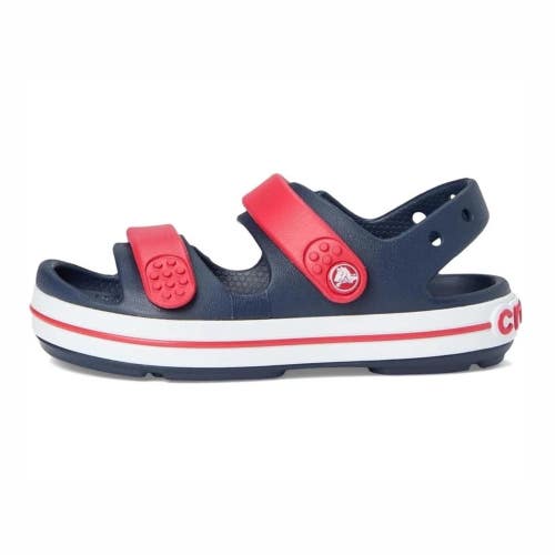 Crocs Crocband Cruiser 209424-4OT Sandals Toddler C5 Navy Red Heel Strap KFC699