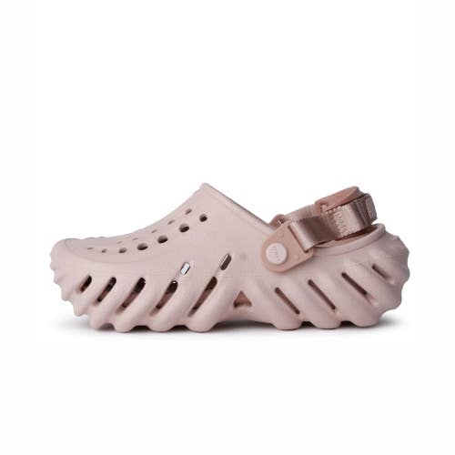 Crocs Echo 208190-6TY Clogs Kids US Size J5 Pink Clay Slip-On Lifestyle KFC691