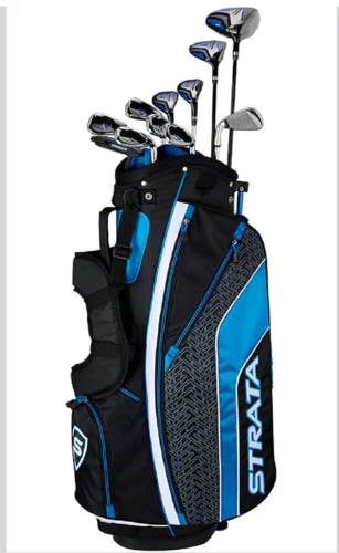 NEW Callaway Strata Mens Ultimate Complete 16 Piece Golf Package Set RH