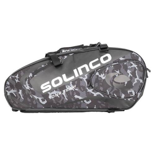 Solinco Black Camo 6 Pack Tennis Racquet Bag