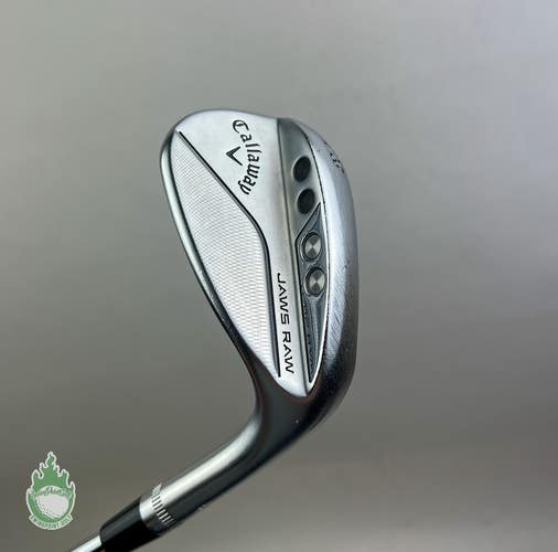 RH Callaway Jaws Raw W Grind Wedge 58*-12 Wedge Flex Steel Golf Club