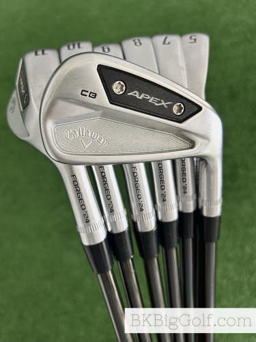 Callaway Apex 24 CB / MB Forged Combo Iron Set 5-G / KBS $-Taper 130