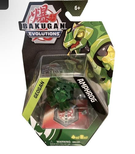 Bakugan Evolutions Geogan Amphrog Action Figure New Sealed