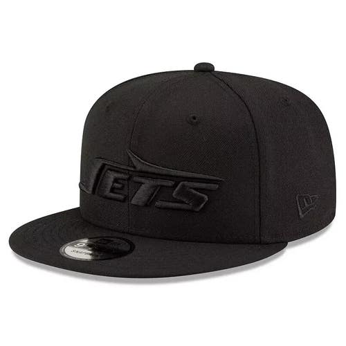 New Era Black On Black 9FIFTY 60573899 Snapback Hat New York Jets NFL MBB24