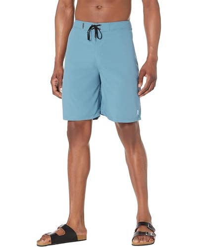Hurley One Only 2.0 21 Boardshorts Mens 40 Noise Aqua Drawstring Swimwear NWO126