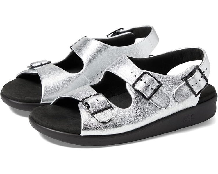 SAS Relaxed Sandal Women's US 11 Moonbeam Leather Adjustable Strap ZOGG1079