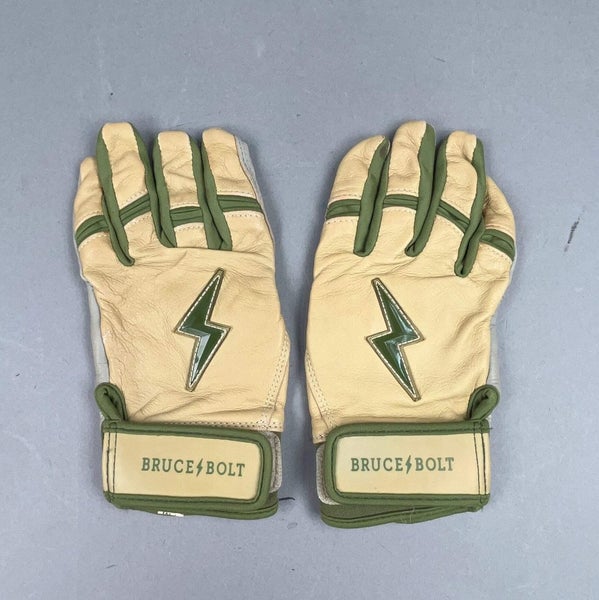 Bruce Bolt Military Series Premium Pro Short Cuff Youth Medium Batting Gloves