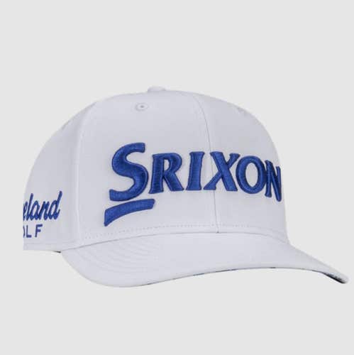 Srixon Limited Edition July Hat (White/Blue, Adjustable) 2023 Dunlop Golf Cap