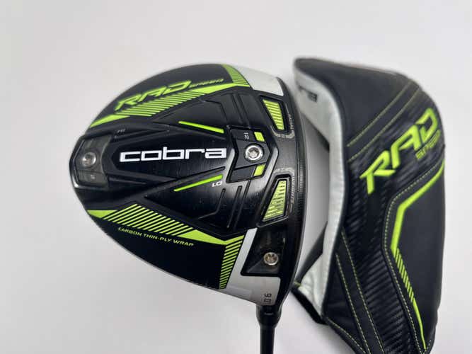 Cobra RAD Speed Driver 9* Fujikura Motore X F1 6-X Extra Stiff RH HC -1/2''