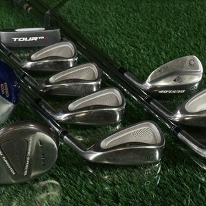 Men's 10pc. Golf Starter Set Nicklaus, Pro-Tech, Tour TP, Dunlop Stiff Flex RH