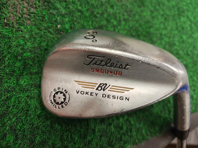 Titleist Vokey Design Spin Milled Lob Wedge LW 60 Degree SM60.08