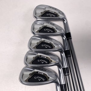 Callaway Apex DCB 21 Iron Set 7-PW+AW Catalyst 5.5 65g Regular Graphite Mens RH