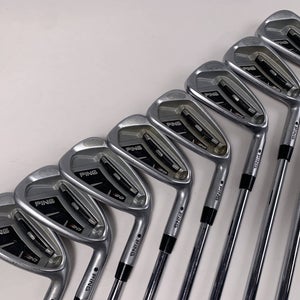 Ping i20 Iron Set 3-PW Black Dot CFS Stiff Steel Mens RH Midsize Grips