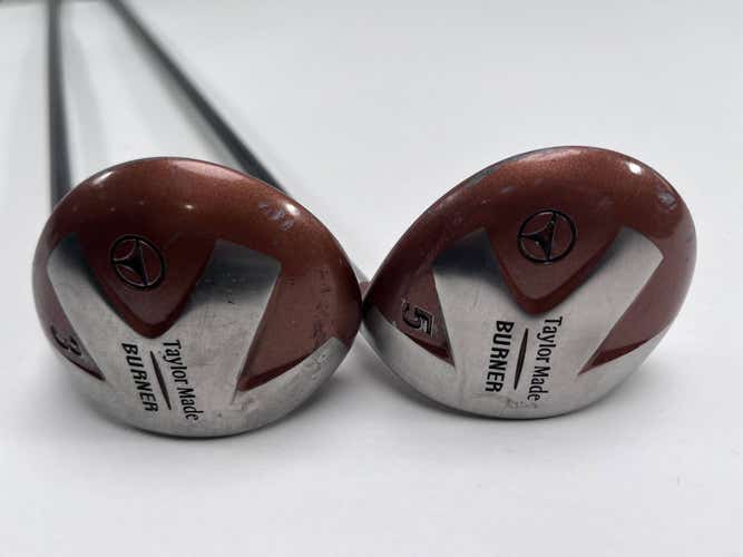 TaylorMade Burner 1998 3 & 5 Fairway Wood Set 15* 18* Bubble 2 S-90 Stiff RH