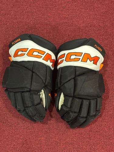 Philadelphia Flyers CCM HGPJSPP Gloves 14" Pro Stock Item#PH14C