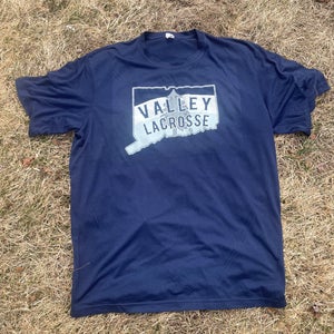 Blue XXL Men's CT Valley Lacrosse Shirt (Used)