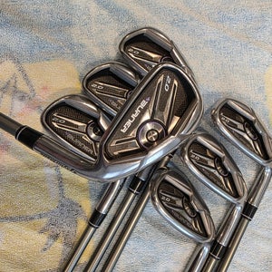 LADIES RIGHT HAND TAYLORMADE BURNER 2.0 GOLF IRON SET 5-P+SW GRAPHITE SUPERFAST