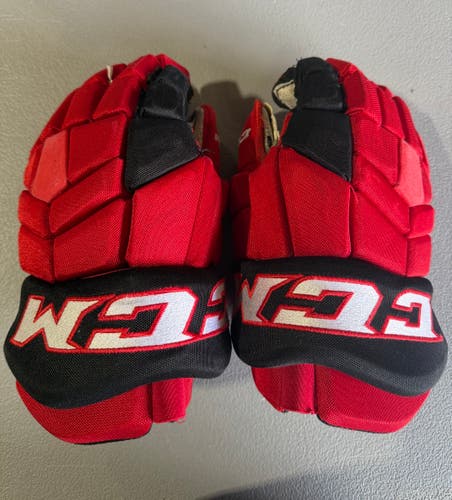 CCM HGTK Tacks MOD Pro Stock Hockey Gloves 14” DEVILS 2961