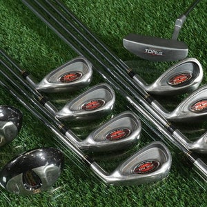 Men's Golf Starter Set 12pc. Turbopower Irons, Catalyst Woods, TD Plus Putter RH