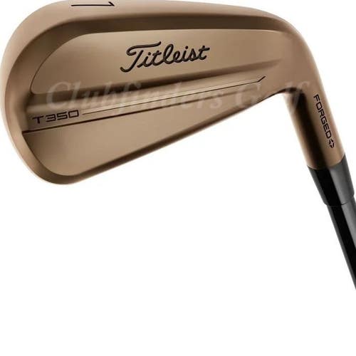 NEW Titleist T350 Oil Can Forged 5-PW, GW Iron Set AMT Red Onyx Steel Regular
