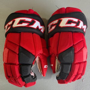 CCM HGTK Tacks Pro Stock Hockey Gloves 14” DEVILS 2972