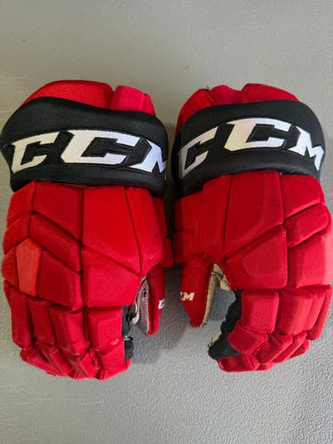 CCM HGTK Tacks Pro Stock Hockey Gloves 14” DEVILS 2983