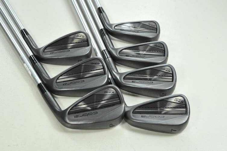 Cobra King Tour Black 2025 4-PW Iron Set X-Stiff RH KBS C-Taper Steel # 203497