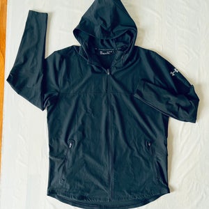 Under Armour Threadborne Vanish fitted hoodie jacket Black Full zip men's XL