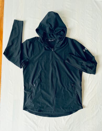 Under Armour Threadborne Vanish fitted hoodie jacket Black Full zip men's XL