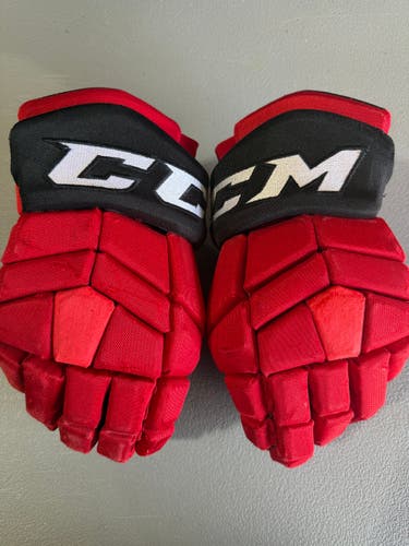 CCM HGTK Tacks Pro Stock Hockey Gloves 14” DEVILS 2916