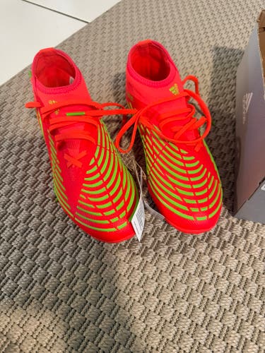 Orange Unisex 5Y (Big Kids / Youth) Adidas Predator Edge Molded Cleats Cleats (New)