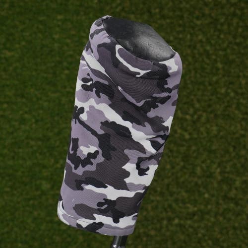 Seamus Golf Snowtrooper Fairway Wood Headcover Black / White / Gray Camoflauge
