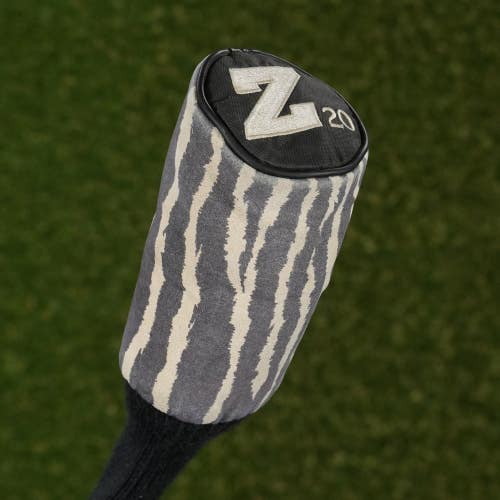 Ram Golf Z 20 Fairway Wood Headcover Zebra Sock White / Gray ~ LOOK!!