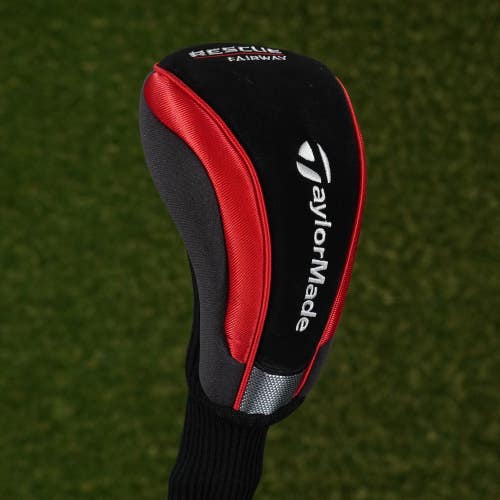 TaylorMade Rescue Fairway Wood Headcover 3 Sock Red / Black ~ WOW!!