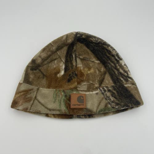 Carhartt Fleece Camo Beanie Hat Mossy Oak Turkey Camouflage - Discontinued Rare