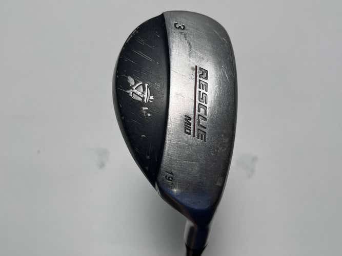 TaylorMade Rescue Mid 3 Hybrid 19* 65g Stiff Graphite Mens RH