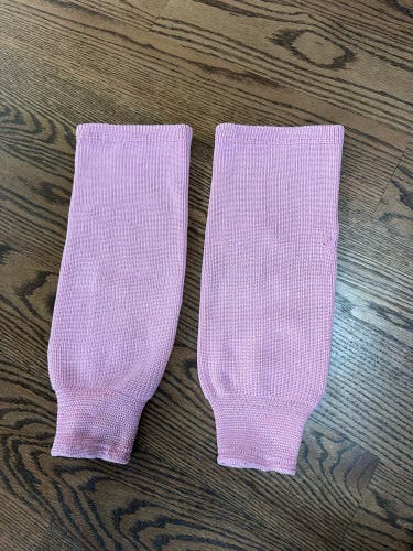 Pink youth hockey socks