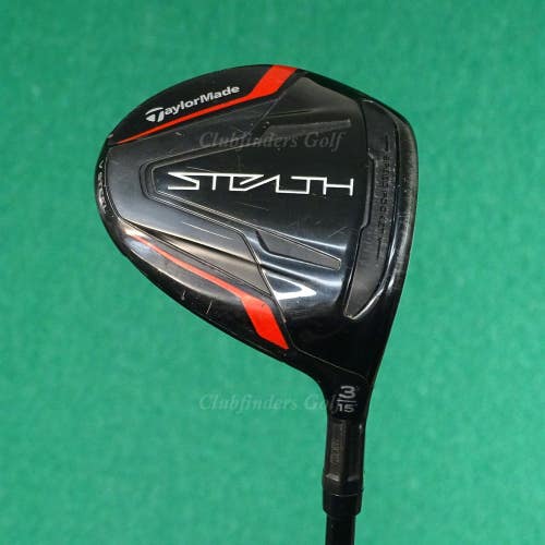 TaylorMade Stealth 15 Fairway 3 Wood HZRDUS Smoke Red RDX 6.0 75g FW Stiff