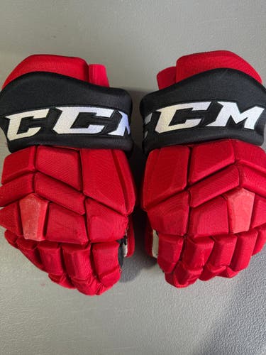 CCM HGTK Tacks Pro Stock Hockey Gloves 15” DEVILS 2857