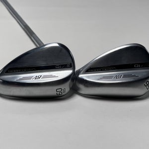 Titleist Vokey SM10 Tour Chrome Wedge Set 56* 12 60* 10 Vokey Wedge Steel RH