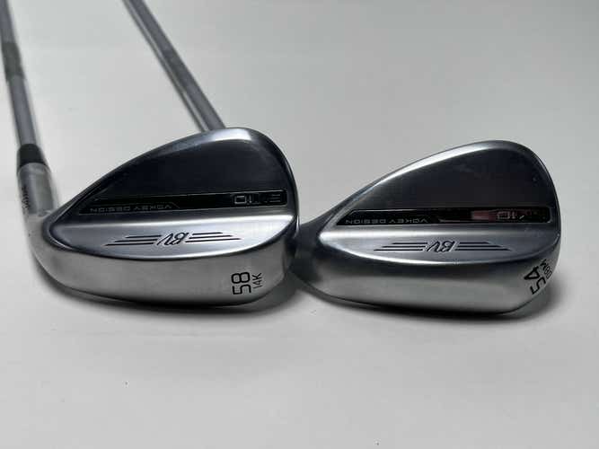 Titleist Vokey SM10 Tour Chrome Wedge Set 54* 8 58* 14 Vokey Wedge Steel Mens RH