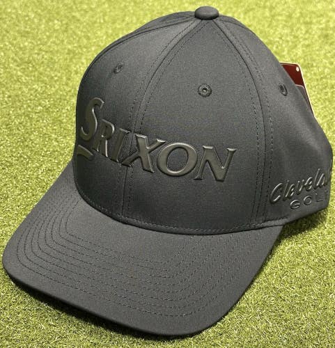Srixon Limited Edition Blackout Collection Snapback Golf Hat Cap Color: Black